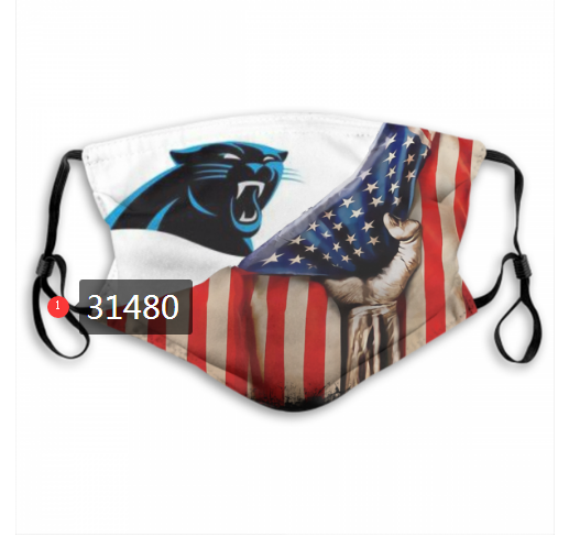 NFL 2020 Carolina Panthers 106 Dust mask with filter